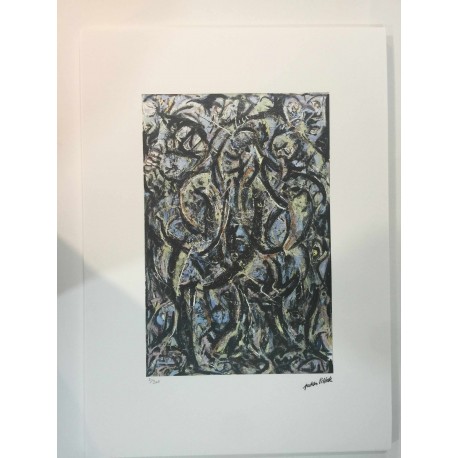 Litografia Jackson Pollock 50x70 cm edição Spadem