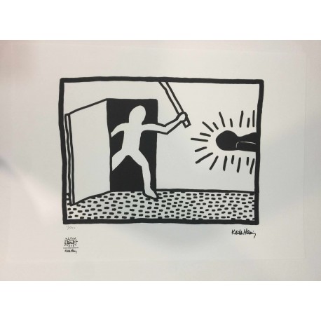 Keith Haring Lithographie 50x70 cm avec certificat