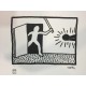 Keith Haring Litografia 50x70 cm ziurtagiriarekin