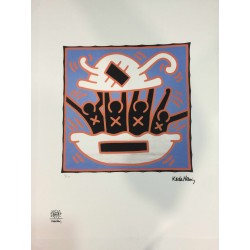 Keith Haring Lithographie 50x70 cm avec certificat