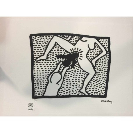 Litografía de Keith Haring 50x70 cm con certificado