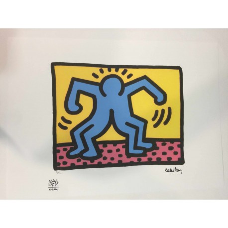 Keith Haring Lithographie 50x70 cm avec certificat