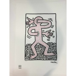 Keith Haring Lithographie 50x70 cm mit Zertifikat