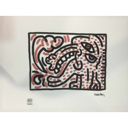 Keith Haring Lithograph 50x70 cm with certificate