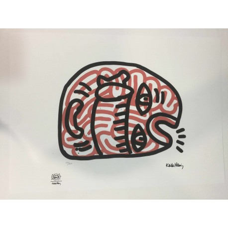 Keith Haring Lithographie 50x70 cm mit Zertifikat