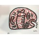 Keith Haring Lithographie 50x70 cm mit Zertifikat