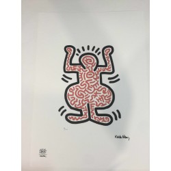 Keith Haring Lithographie 50x70 cm mit Zertifikat