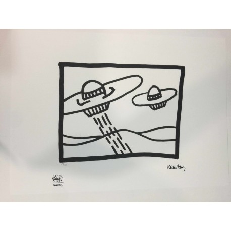 Keith Haring Lithograph 50x70 cm with certificate