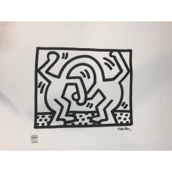 Keith Haring Lithographie 50x70 cm avec certificat