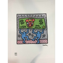 Keith Haring Lithograph 50x70 cm with certificate