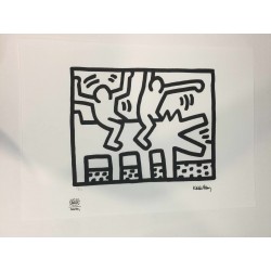 Keith Haring Lithograph 50x70 cm with certificate