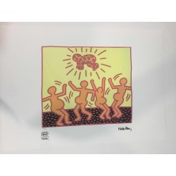 Keith Haring Lithograph 50x70 cm with certificate