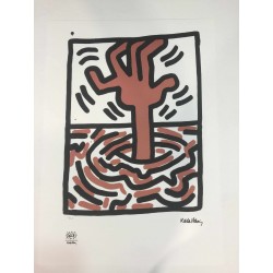 Keith Haring Lithographie 50x70 cm avec certificat