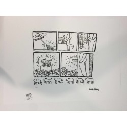 Keith Haring Lithographie 50x70 cm avec certificat