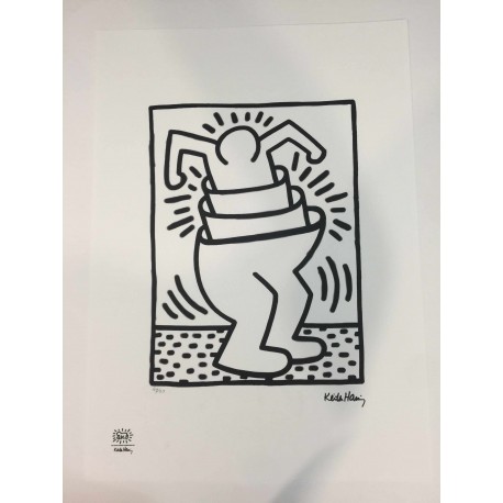 Keith Haring Lithograph 50x70 cm with certificate