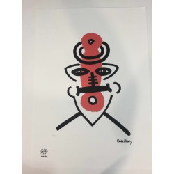 Keith Haring Lithographie 50x70 cm avec certificat