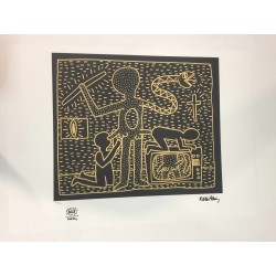 Keith Haring Lithographie 50x70 cm avec certificat