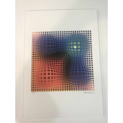 Victor Vasarely litografia 35x50 cm edícia SPADEM