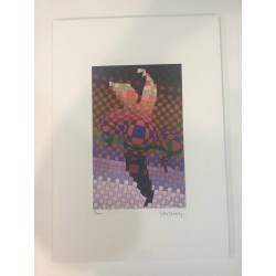 Victor Vasarely litografia cm 35x50 edizione SPADEM