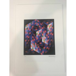 Litografia de Victor Vasarely 35x50 cm edició SPADEM