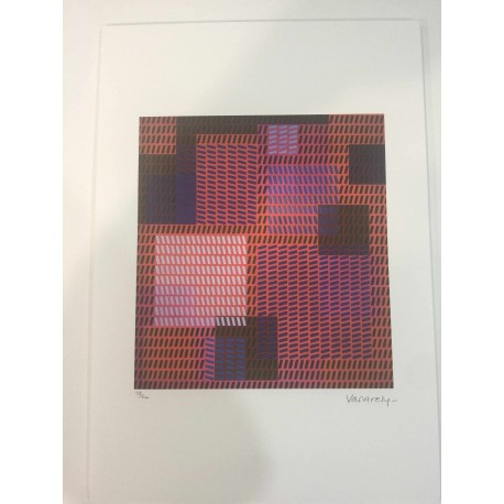 Victor Vasarely lithograph 35x50 cm SPADEM edition