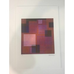 Victor Vasarely litografia cm 35x50 edizione SPADEM