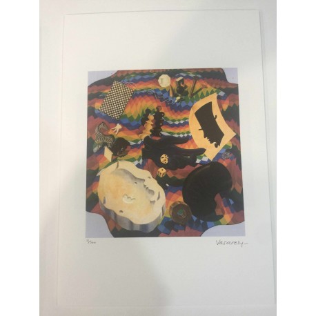 Victor Vasarely litografie 35x50 cm edice SPADEM