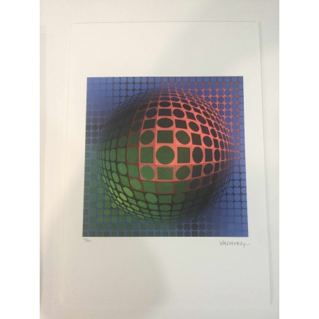 Victor Vasarely lithograph 35x50 cm SPADEM edition