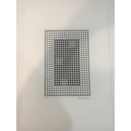 Victor Vasarely litografía 35x50 cm edición SPADEM