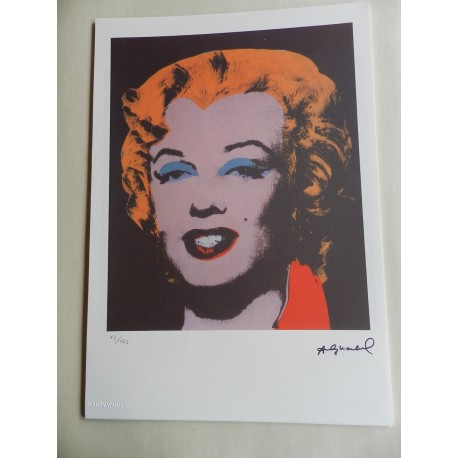 Andy Warhol Litografia ex. 125 cm 35x50