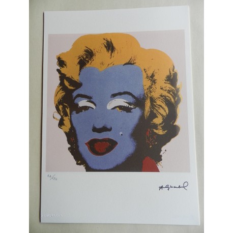 Andy Warhol Lithographie ex. 125 cm 35 x 50