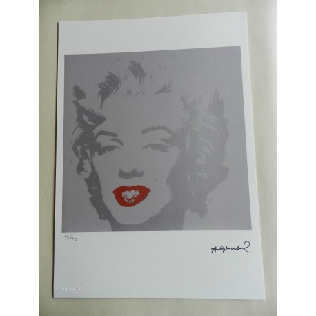 Andy Warhol Lithographie ex. 125 cm 35 x 50