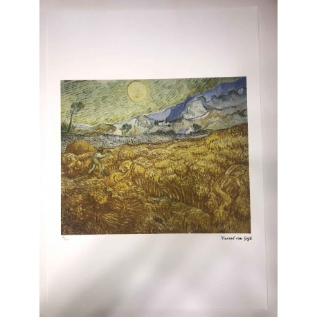 Vincent Van Gogh litografia cm 50x70 edizione Spadem con certificato