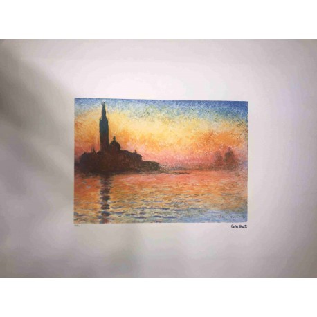 Claude Monet litografia cm 50x70 edizione Spadem