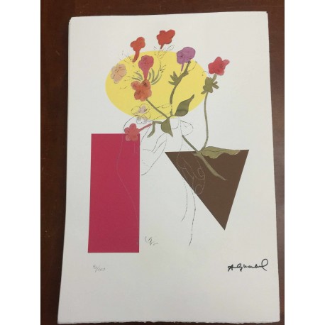 Andy Warhol Litografia cm 57x38 Leo Castelli  - GEORGES ISTRAEL EDITEUR