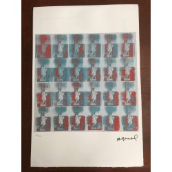 Andy Warhol Litografia cm 57x38 Leo Castelli  - GEORGES ISTRAEL EDITEUR